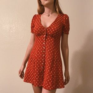 🍎Red Polkadot Flower Dress🍎